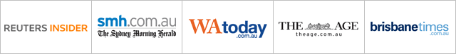 Reuters Insider, SMH, WA Today, The Age, Brisbane Times