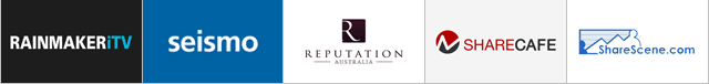 RainmakeriTV, seismo, Reputation Australia, Sharecafe, ShareScene.com